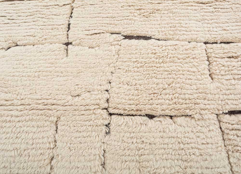 aprezo ivory wool Flat Weaves Rug - CloseUp