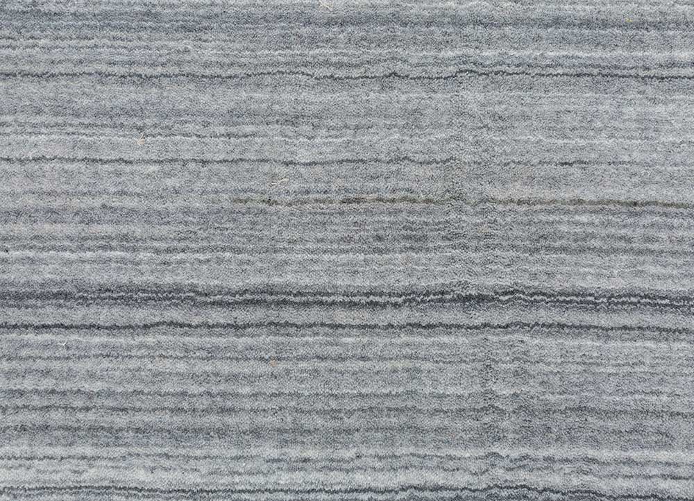 tesoro grey and black polyester Hand Loom Rug - CloseUp