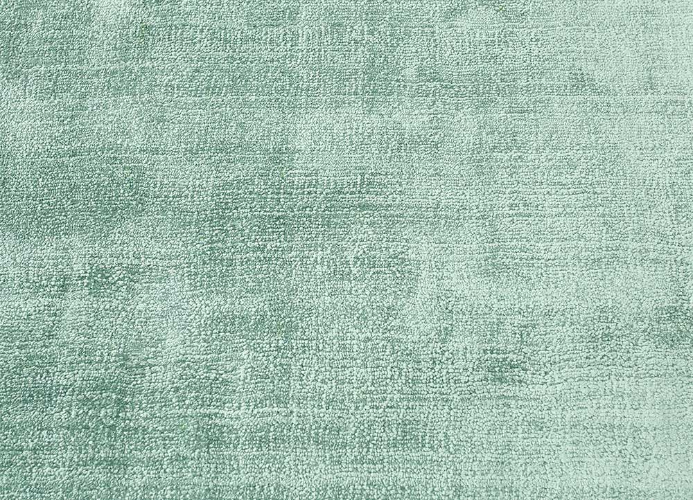 oxford green viscose Hand Loom Rug - CloseUp