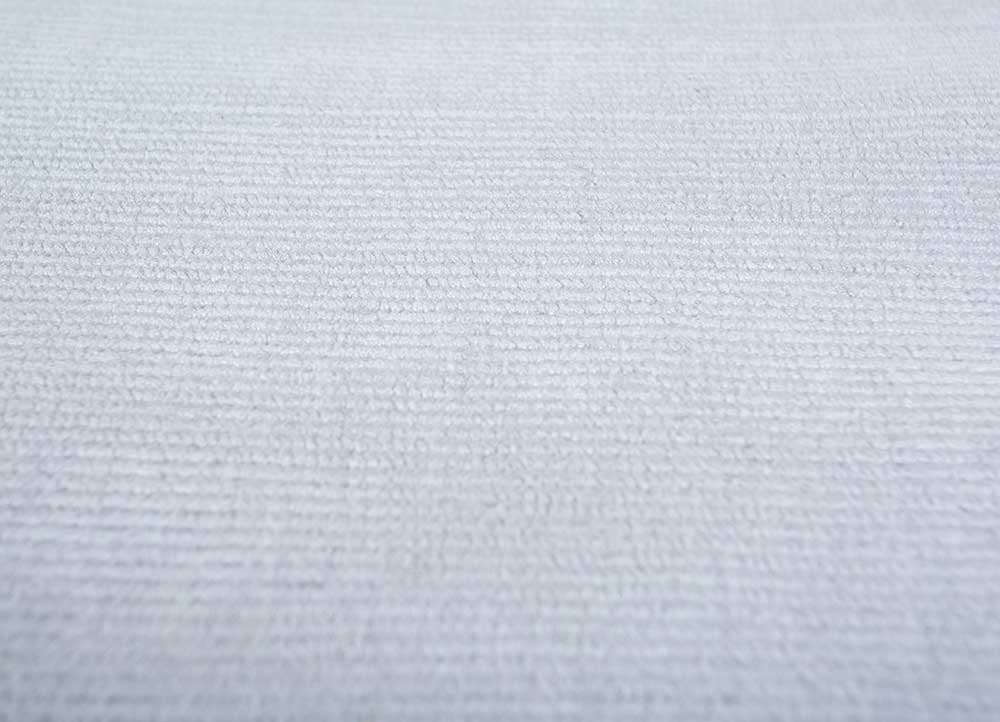 basis ivory viscose Hand Loom Rug - CloseUp