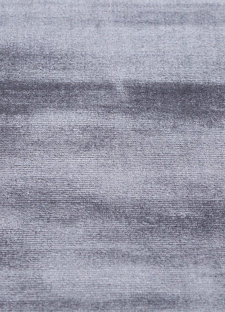 basis grey and black viscose Hand Loom Rug - CloseUp basis grey and black viscose Hand Loom Rug - CloseUp