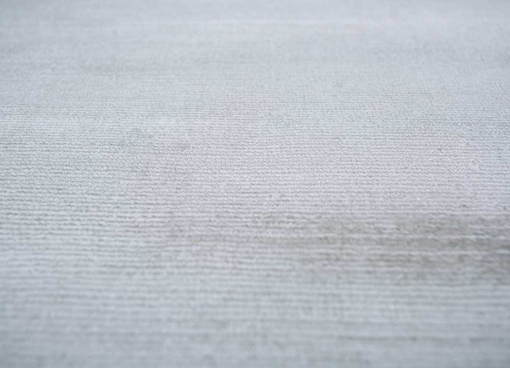 basis grey and black viscose Hand Loom Rug - CloseUp