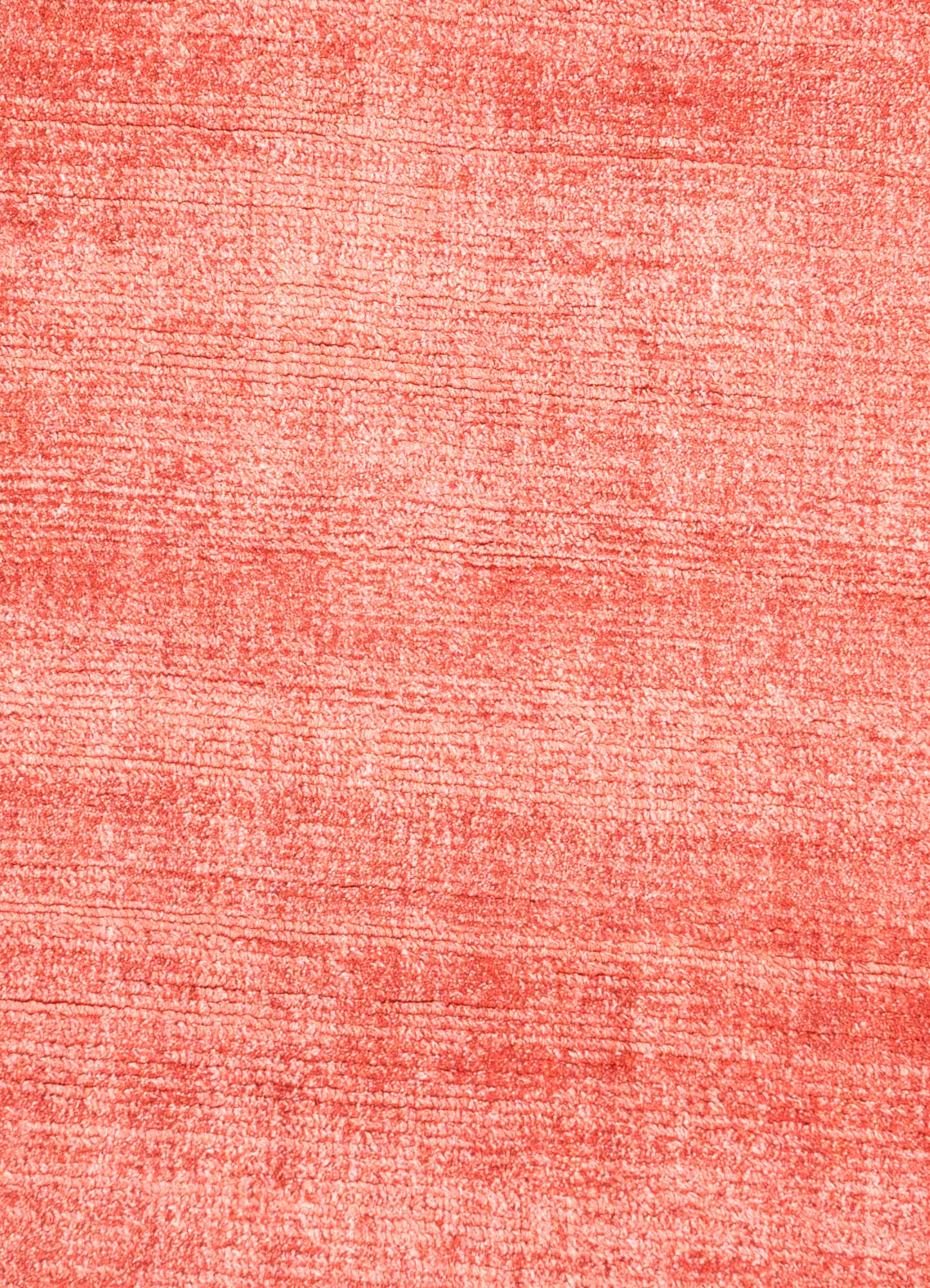 basis red and orange viscose Hand Loom Rug - CloseUp