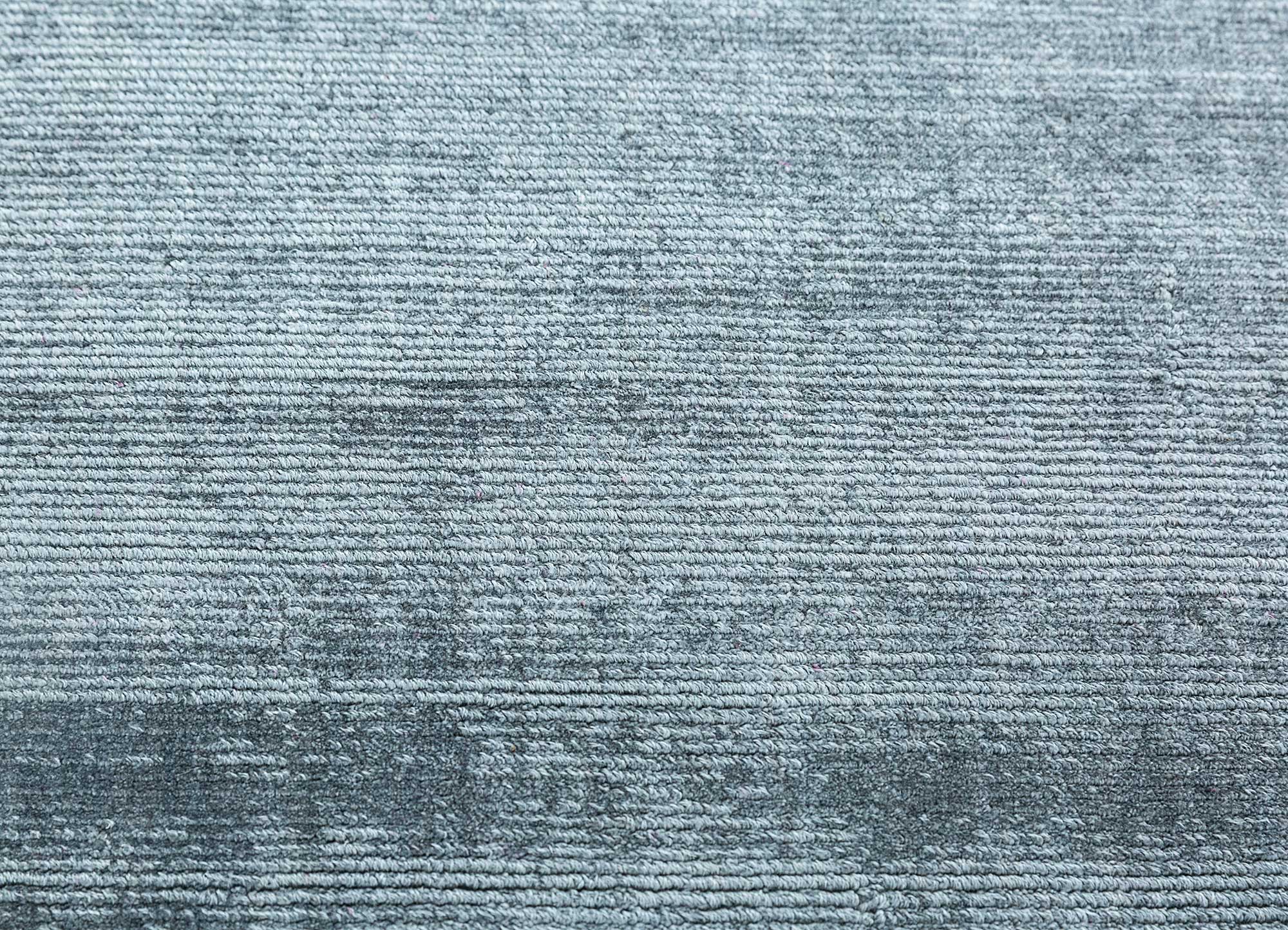 basis grey and black viscose Hand Loom Rug - CloseUp