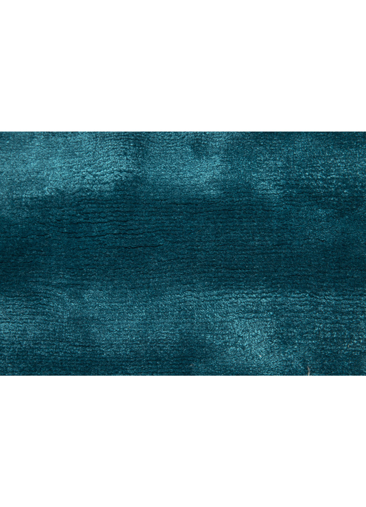 basis blue viscose Hand Loom Rug - CloseUp basis blue viscose Hand Loom Rug - CloseUp