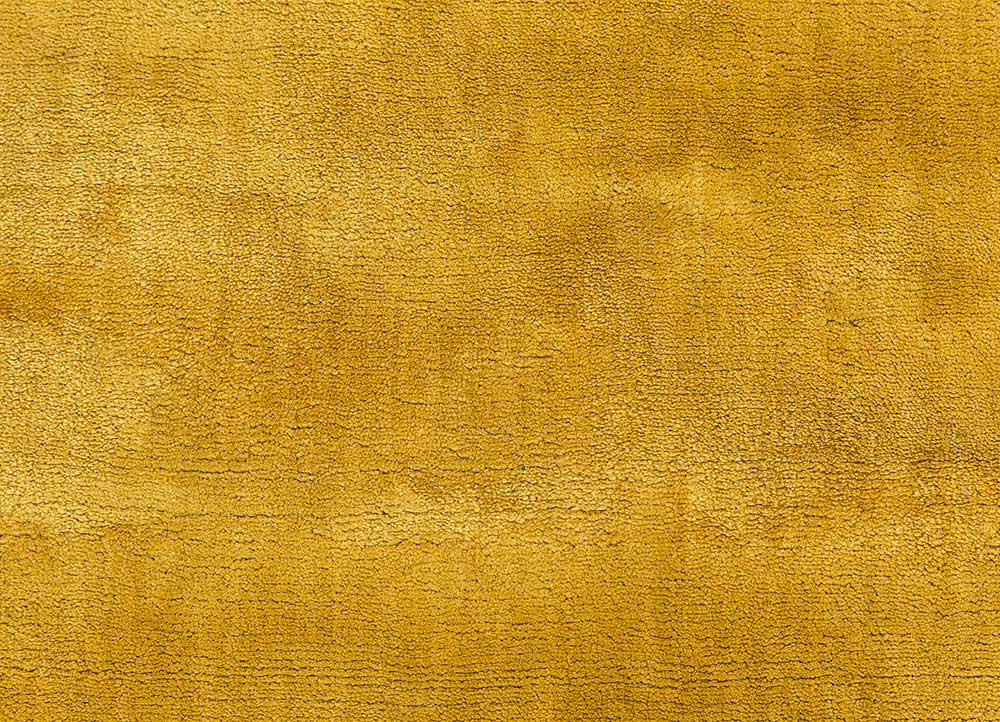 basis gold viscose Hand Loom Rug - CloseUp