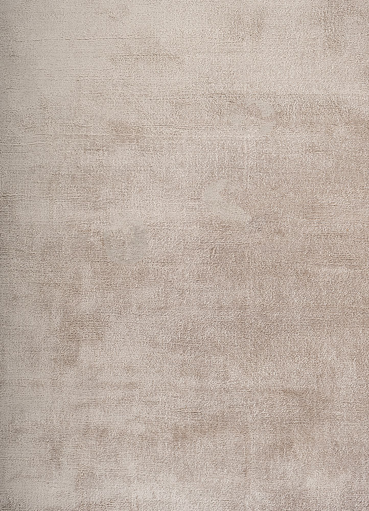 basis ivory viscose Hand Loom Rug - CloseUp