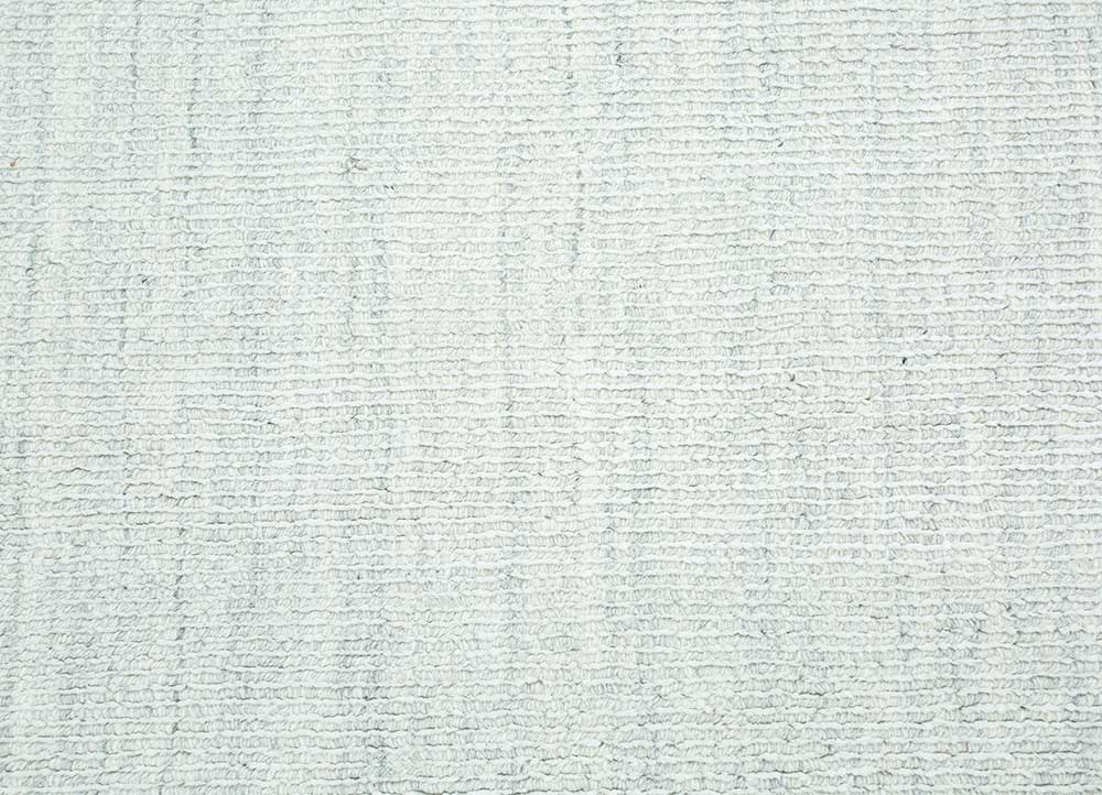 basis ivory wool and viscose Hand Loom Rug - CloseUp