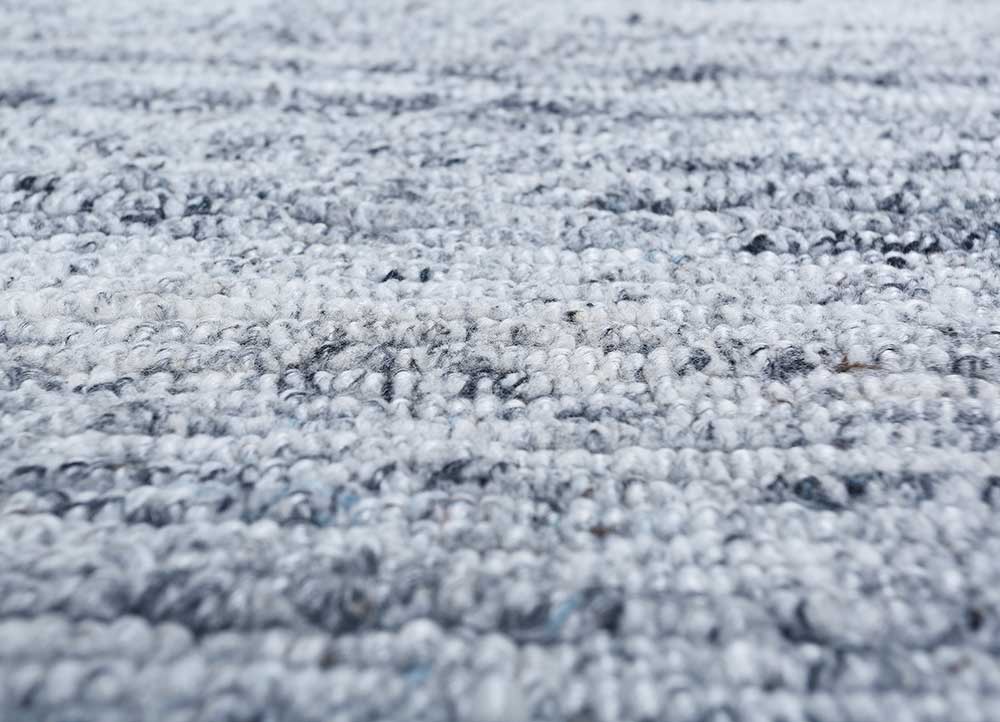 manifest blue polyester Hand Knotted Rug - CloseUp