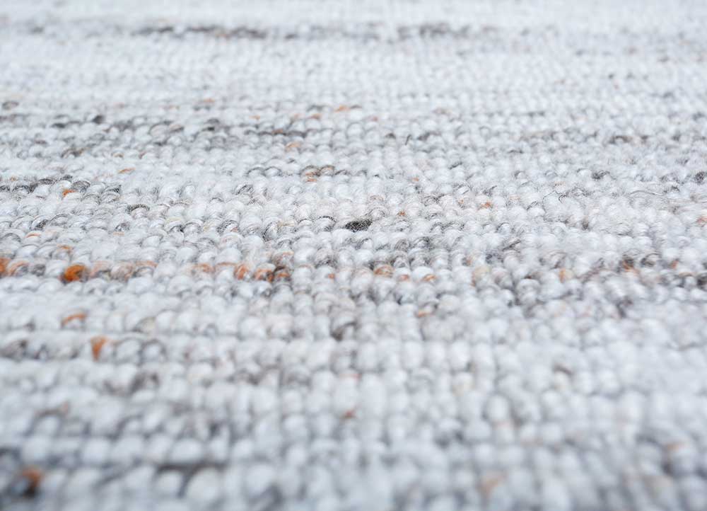 manifest grey and black polyester Hand Knotted Rug - CloseUp