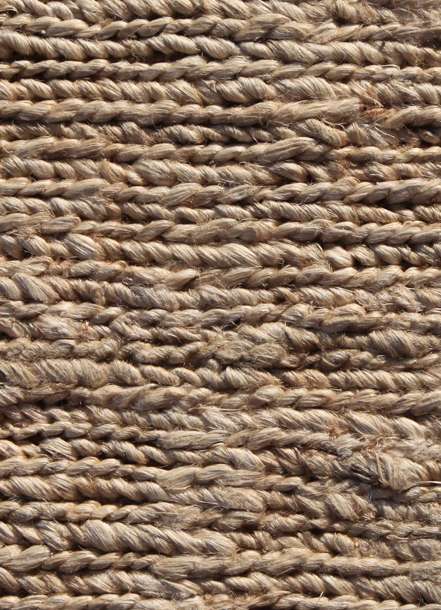 hula beige and brown jute and hemp Hand Knotted Rug - CloseUp