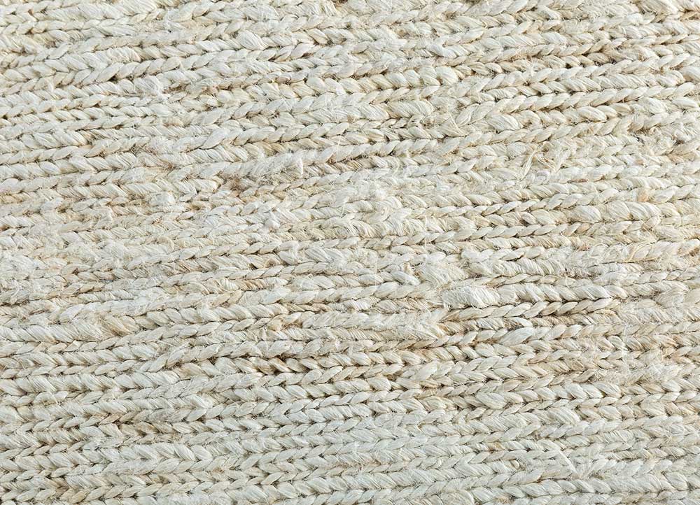 hula beige and brown jute and hemp Hand Knotted Rug - CloseUp