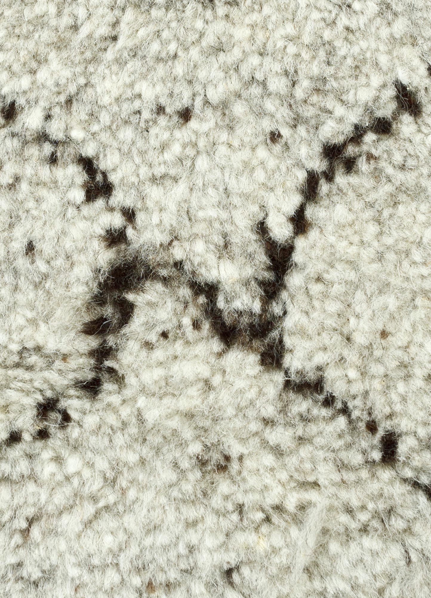 zuri beige and brown wool Hand Knotted Rug - CloseUp