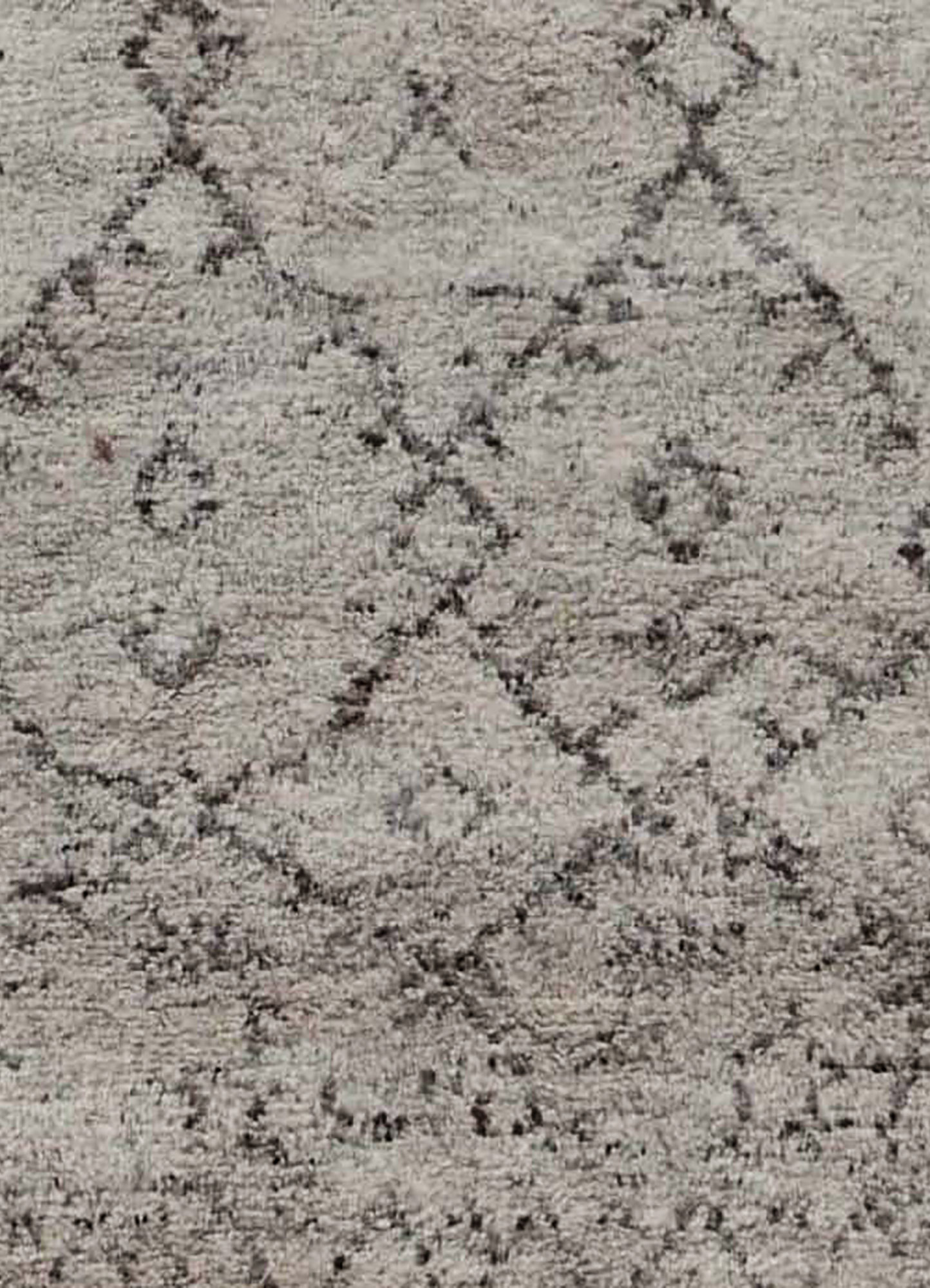 zuri grey and black wool Hand Knotted Rug - CloseUp