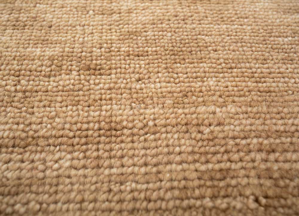 manifest beige and brown wool Hand Knotted Rug - CloseUp