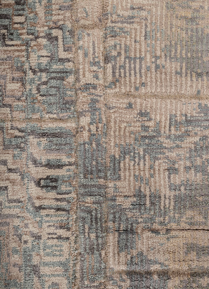 provenance ivory wool and bamboo silk Hand Knotted Rug - CloseUp provenance ivory wool and bamboo silk Hand Knotted Rug - CloseUp