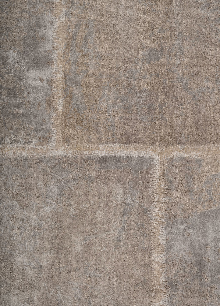 provenance grey and black wool and bamboo silk Hand Knotted Rug - CloseUp provenance grey and black wool and bamboo silk Hand Knotted Rug - CloseUp
