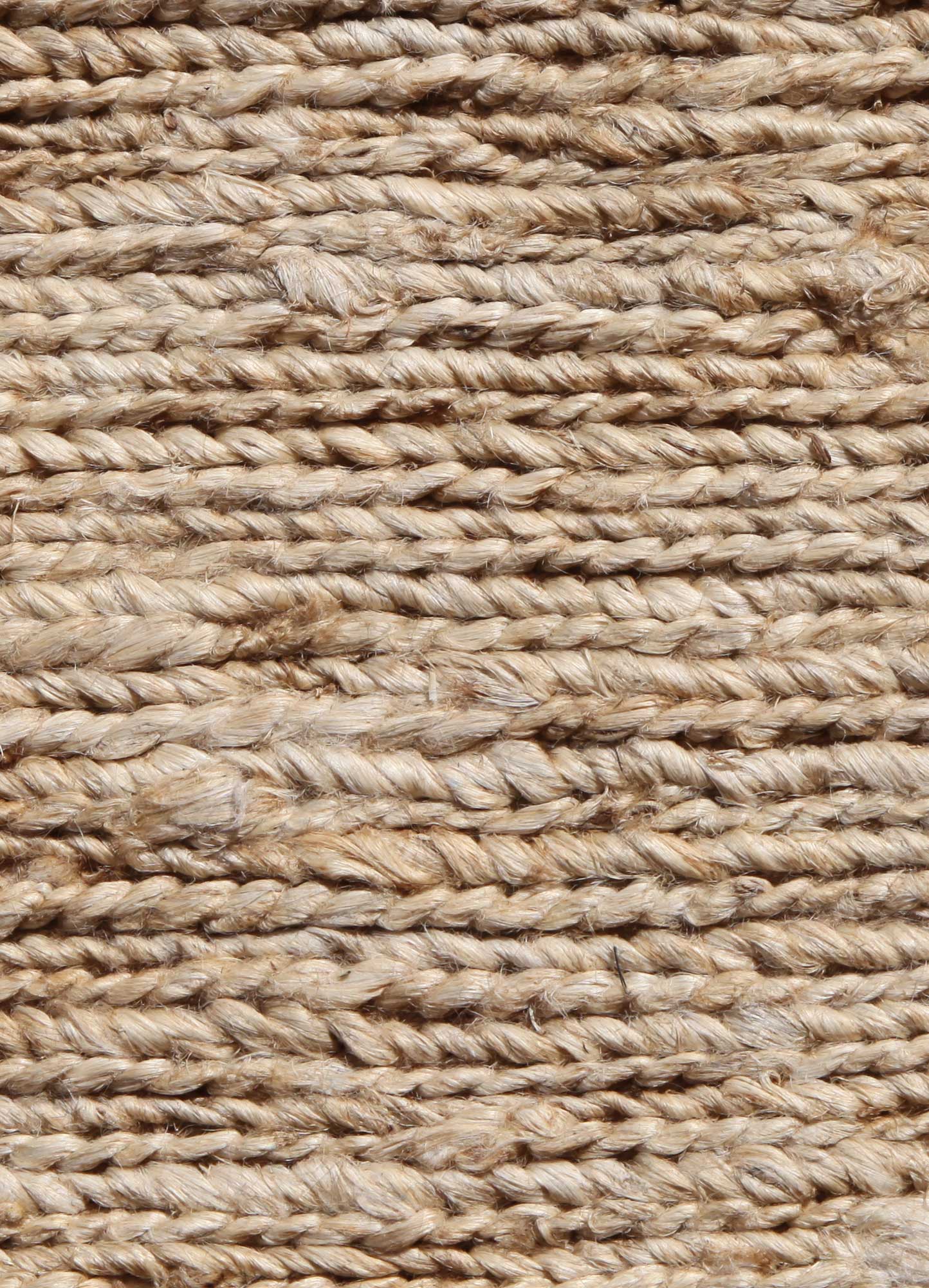 hula beige and brown jute and hemp Hand Knotted Rug - CloseUp