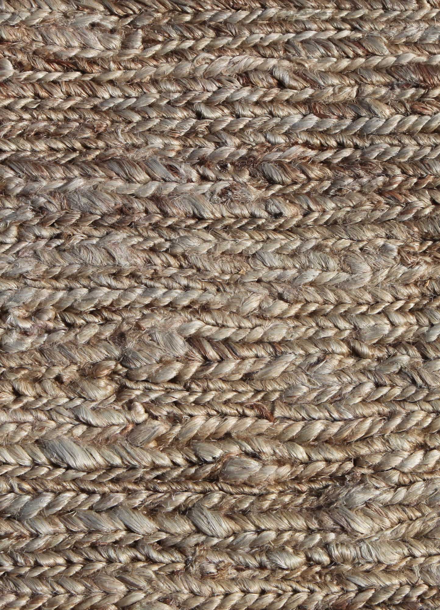 hula grey and black jute and hemp Hand Knotted Rug - CloseUp