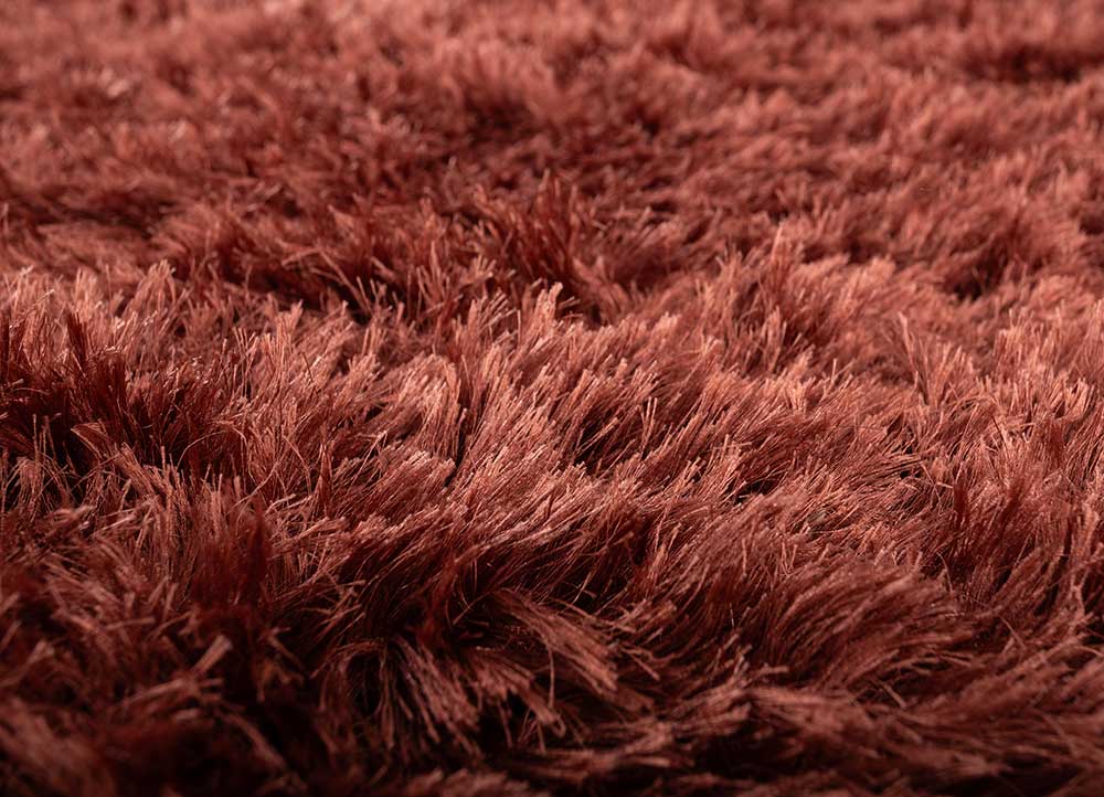 oxford red and orange polyester Hand Loom Rug - CloseUp