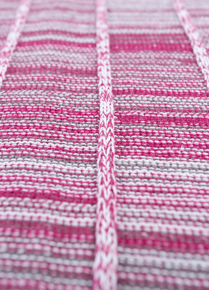 bespoke sile pink and purple polyester Hand Loom Rug - CloseUp bespoke sile pink and purple polyester Hand Loom Rug - CloseUp