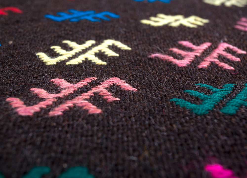 nuray multi wool Hand Knotted Rug - CloseUp nuray multi wool Hand Knotted Rug - CloseUp