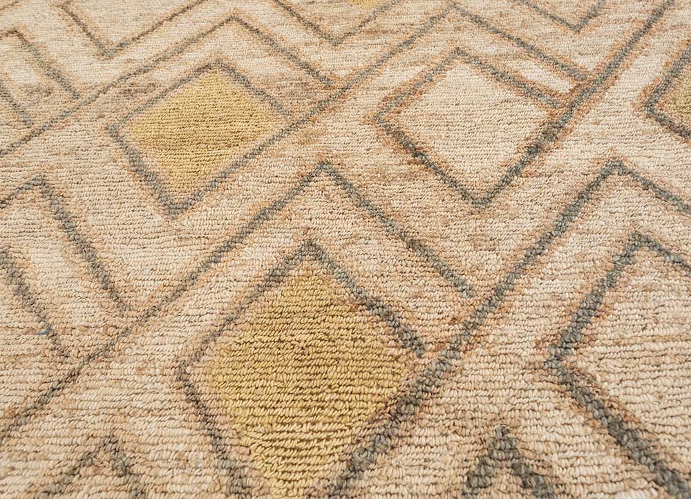 aprezo ivory jute and hemp Hand Knotted Rug - CloseUp