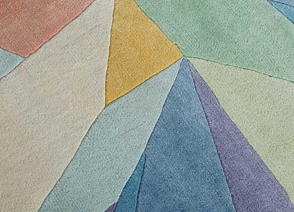 clan multi tencil Hand Knotted Rug - CloseUp clan multi tencil Hand Knotted Rug - CloseUp