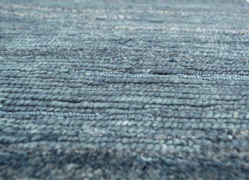 manifest blue wool and viscose Hand Knotted Rug - CloseUp manifest blue wool and viscose Hand Knotted Rug - CloseUp