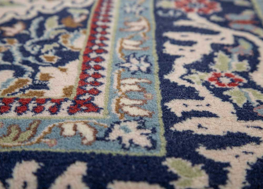 gulnar red and orange wool Hand Knotted Rug - CloseUp gulnar red and orange wool Hand Knotted Rug - CloseUp