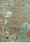 far east green wool and silk Hand Knotted Rug - CloseUp far east green wool and silk Hand Knotted Rug - CloseUp