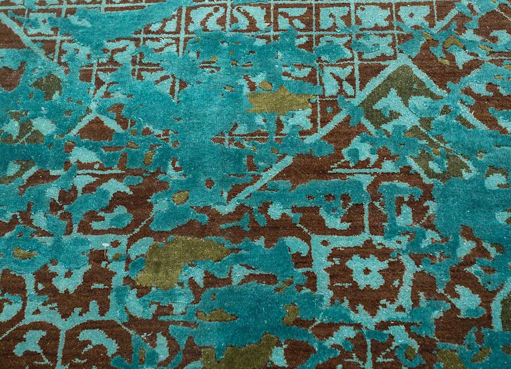 far east red and orange wool and silk Hand Knotted Rug - CloseUp far east red and orange wool and silk Hand Knotted Rug - CloseUp