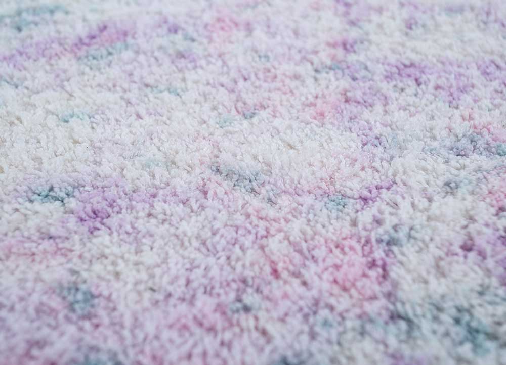 mythos pink and purple polyester Hand Tufted Rug - CloseUp