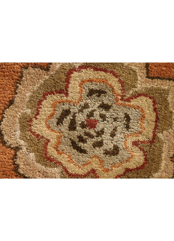 mythos red and orange wool Hand Tufted Rug - CloseUp mythos red and orange wool Hand Tufted Rug - CloseUp