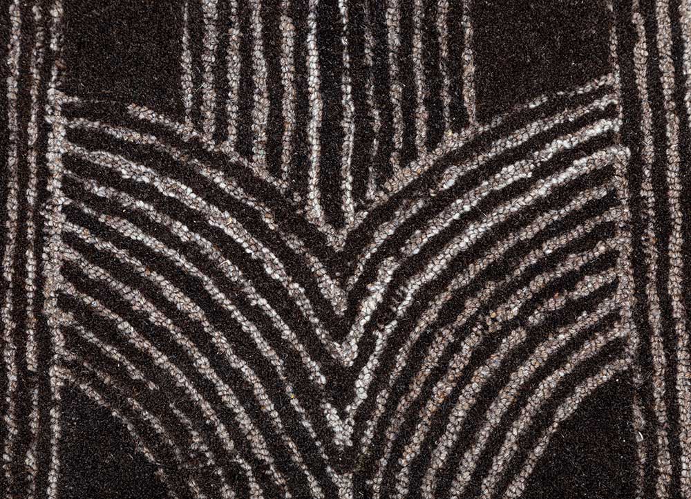 pathways beige and brown wool Hand Tufted Rug - CloseUp pathways beige and brown wool Hand Tufted Rug - CloseUp