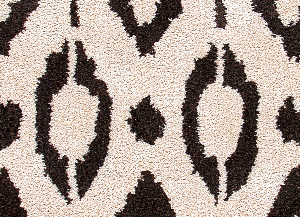 contour grey and black wool and viscose Hand Tufted Rug - CloseUp