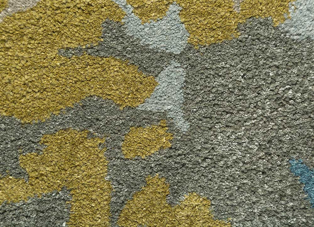 genesis blue wool and viscose Hand Tufted Rug - CloseUp genesis blue wool and viscose Hand Tufted Rug - CloseUp