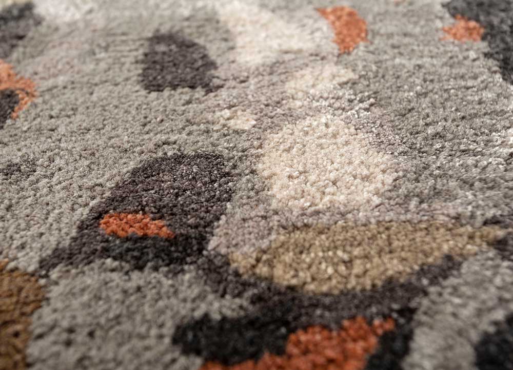 genesis ivory wool and viscose Hand Tufted Rug - CloseUp