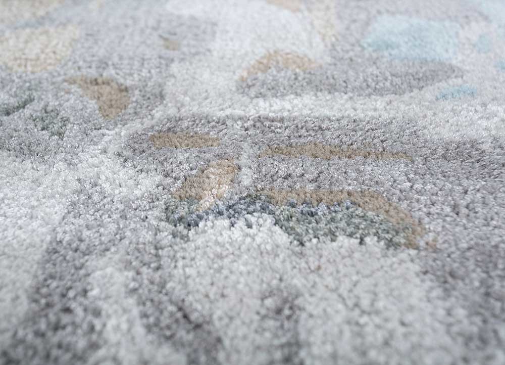 genesis grey and black wool and viscose Hand Tufted Rug - CloseUp genesis grey and black wool and viscose Hand Tufted Rug - CloseUp