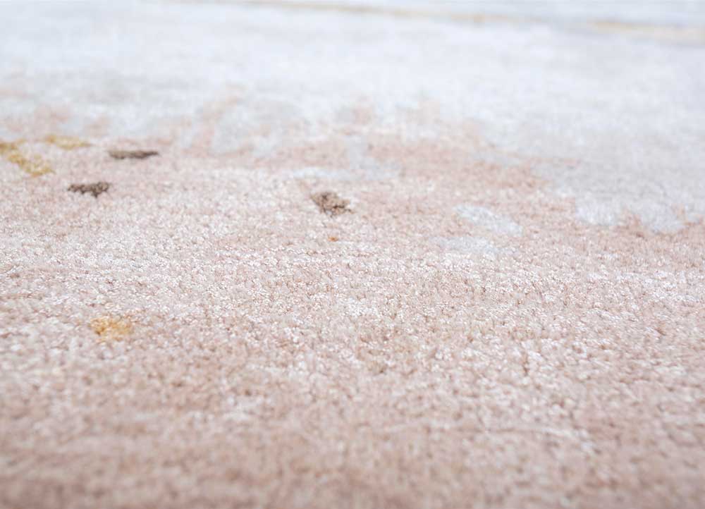 genesis ivory wool and viscose Hand Tufted Rug - CloseUp