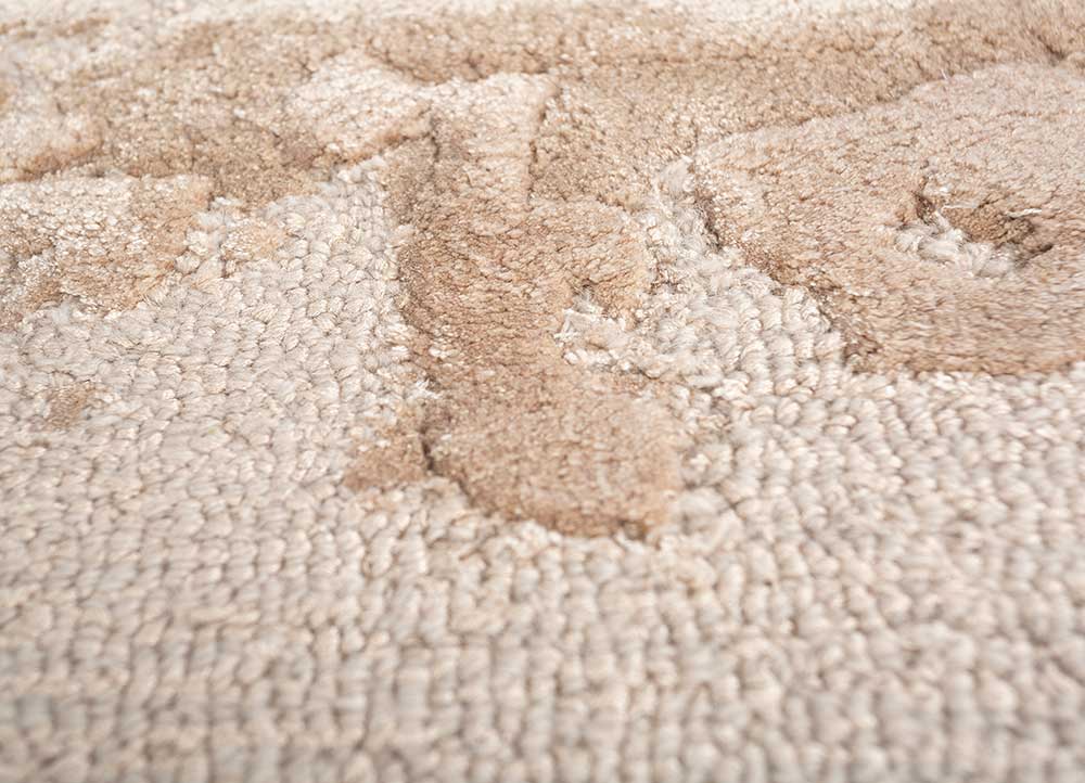 genesis ivory wool and viscose Hand Tufted Rug - CloseUp