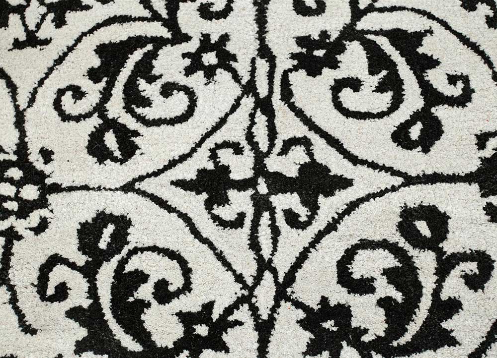 imara ivory wool and viscose Hand Tufted Rug - CloseUp