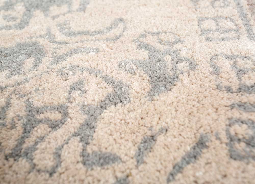 mythos blue wool and viscose Hand Tufted Rug - CloseUp