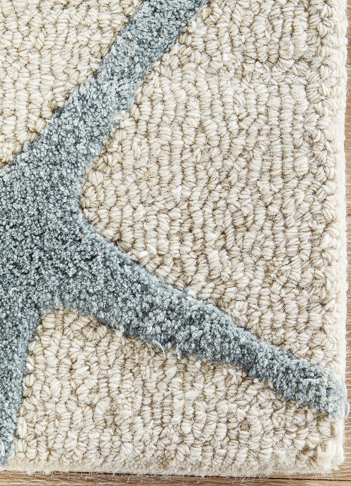 confetti ivory wool and viscose Hand Tufted Rug - CloseUp