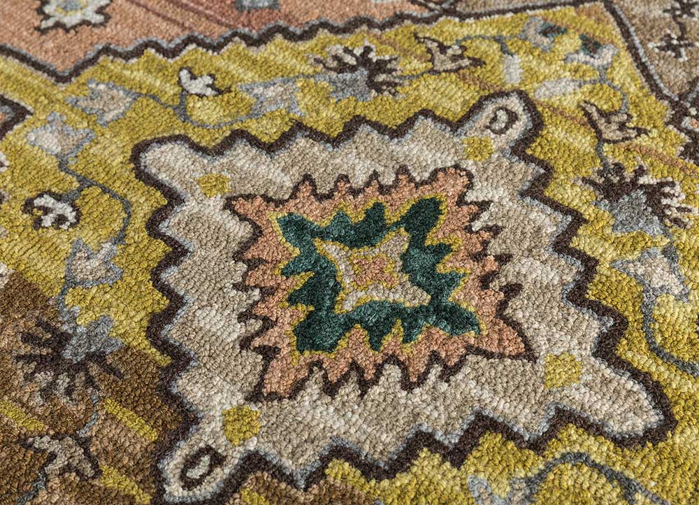 mythos green wool  Rug - CloseUp