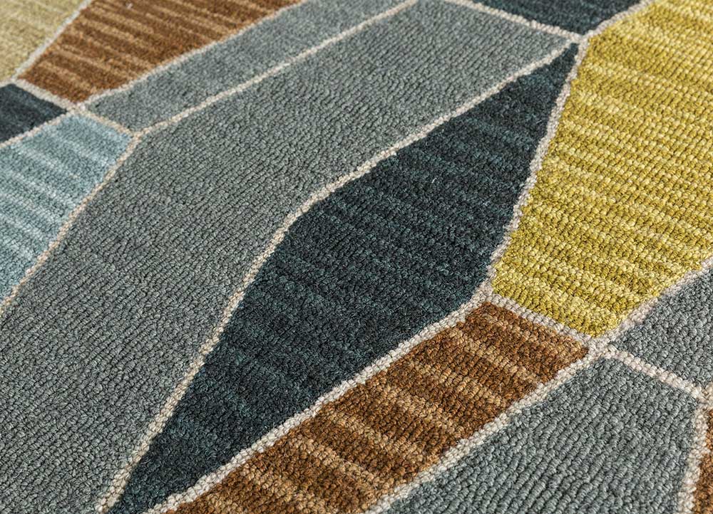 acar multi wool Hand Tufted Rug - CloseUp acar multi wool Hand Tufted Rug - CloseUp