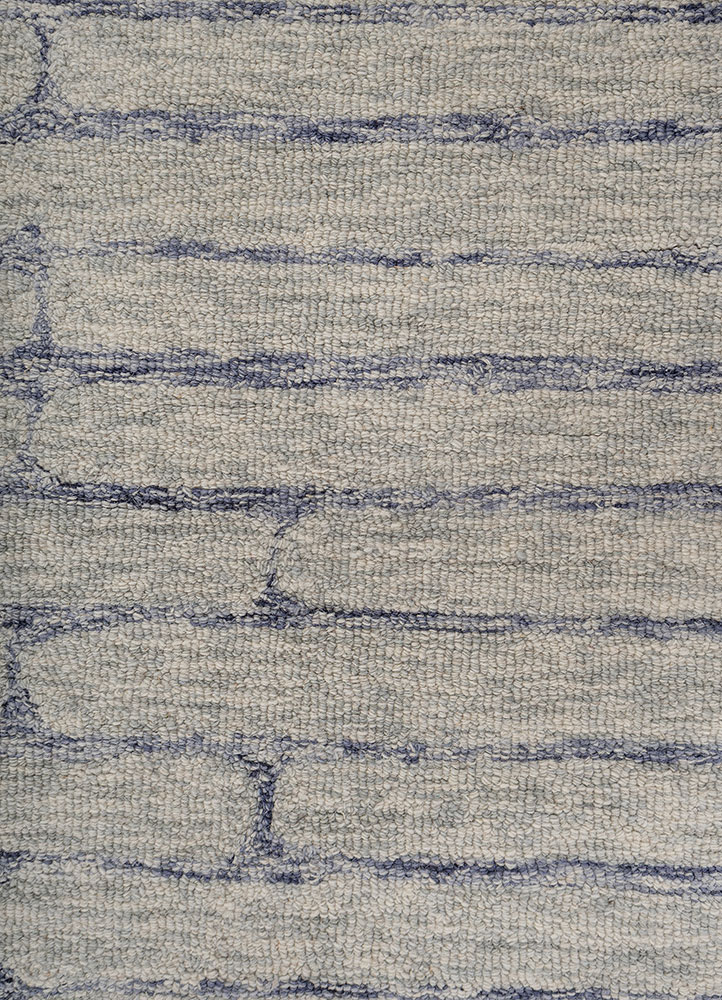 aprezo blue wool Hand Tufted Rug - CloseUp aprezo blue wool Hand Tufted Rug - CloseUp