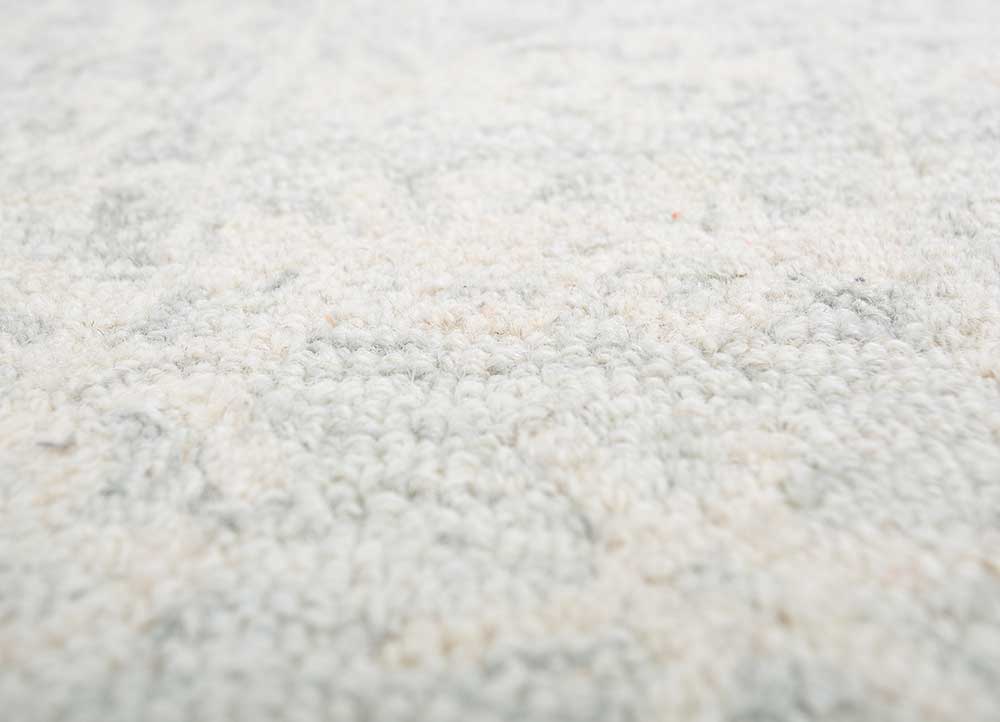 imara blue wool Hand Tufted Rug - CloseUp