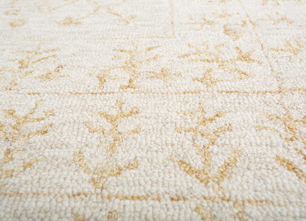 imara ivory wool Hand Tufted Rug - CloseUp