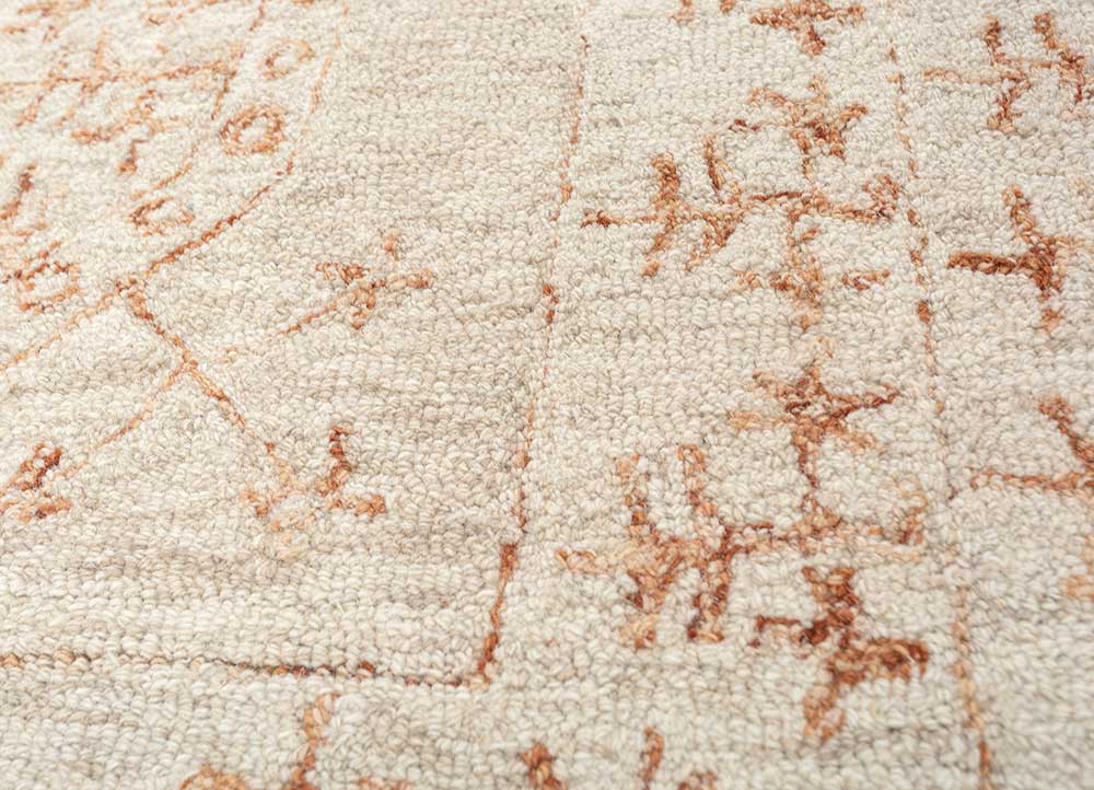 imara ivory wool Hand Tufted Rug - CloseUp